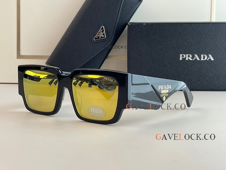 Copy Prada Symbole spr12z Sunglasses Yellow Men Lady